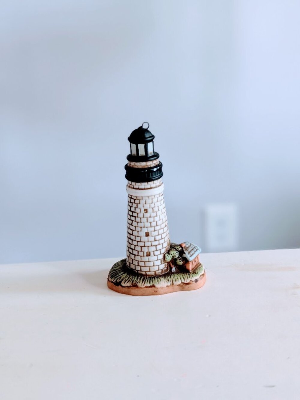VTG 1994 Lefton St. Simons Lighthouse Ornament #01437 Hand Painted Porcelain